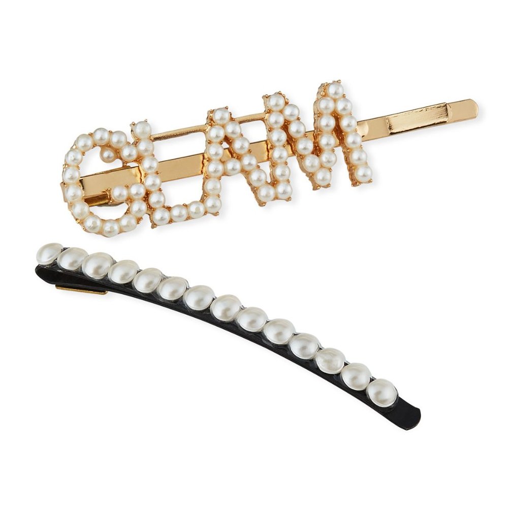 NWT Glam Word Pearlescent Bobby Pin Set
